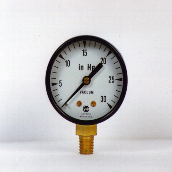 Close Up of Vacuum Gauge showing the dial